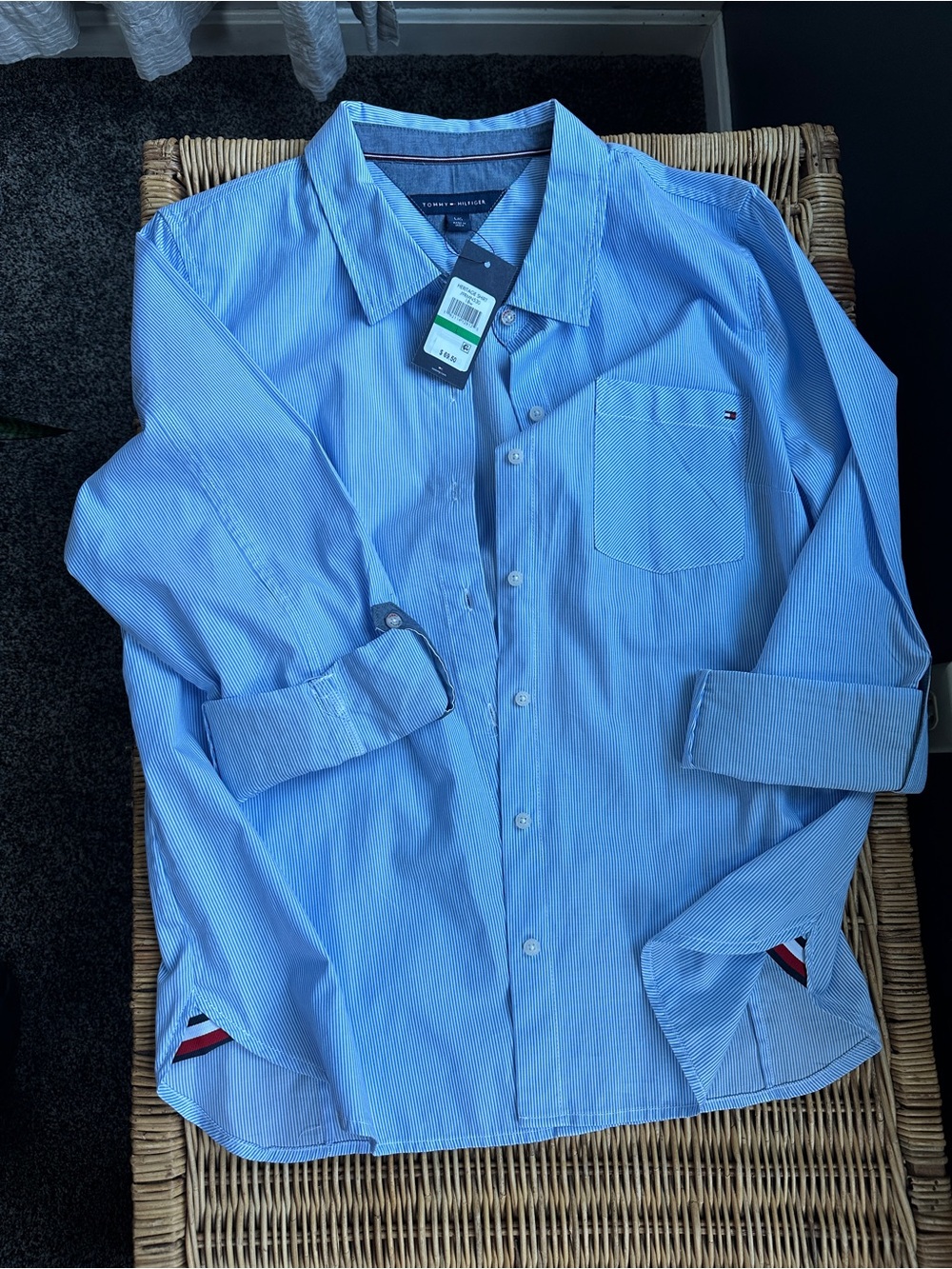 Tommy Hilfiger Women’s Heritage Blue Pinstripe Shirt